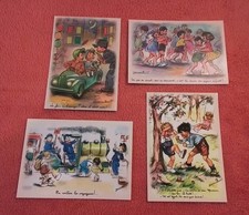 Lot 4 Cartes Germaine Bouret