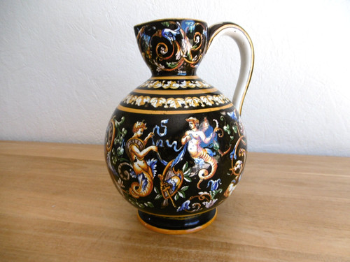 Pichet faience gien ancien - faience,