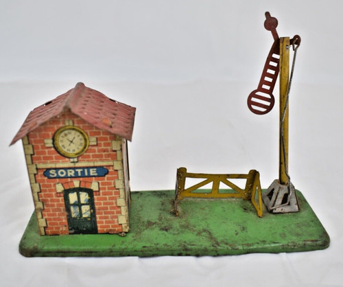Litho model railway station - model,