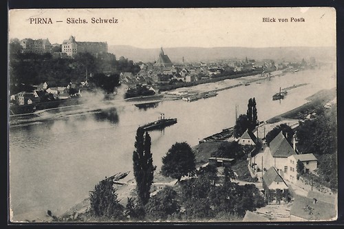 Carte postale pirna vue - carte,