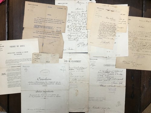 Lot papiers chemins fer - chemins,