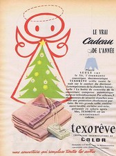 1956 ADVERTISING ADVERTISING 015 CALOR "Texorêve" heating cover