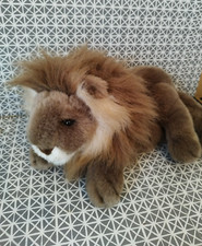 Peluche doudou lion beige
