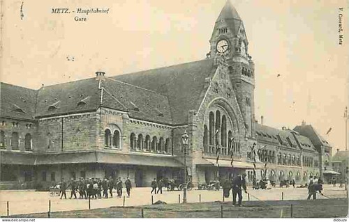 Old postcard metz - 57,