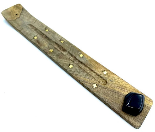 Porte encens bois ski - ski, 25cm