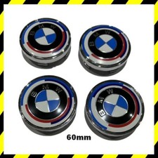 4X Centre Roue BMW 60mm Edition 50E Anniversaire  Cache Moyeu Jante Auto Clipser