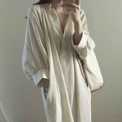 Robe chemisier lin - robe,