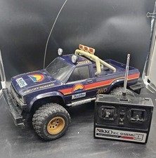 NIKKO Malibu Grand Prix  4X4 Off Road Hilux Blue Truck 1982 w/ Box and Remote