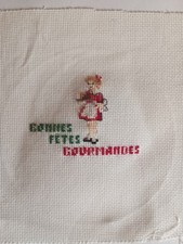 Broderie Noël Bonnes Fêtes