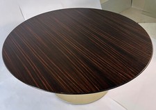 36" 1950s Knoll Saarinen Coffee Table with custom Macassar Ebony Vintage MCM
