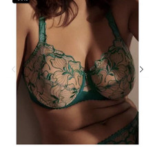 *PRIMADONNA* Springdale Bra 34E 0163470 Underwired Full Cup Bra Jasper Green NEW