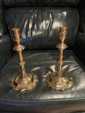 Baldwin brass candlesticks, Queen Caroline, Smithsonian 10.5 “ H