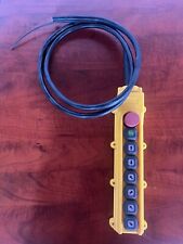6 position crane hoist control pendant with 5' whip