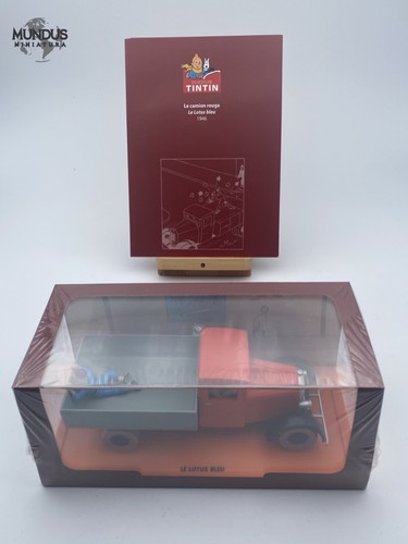 Camion rouge lotus bleu - camion,