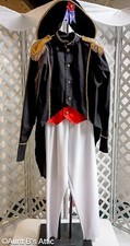 Napoleon Costume Men's 4 Pc Blk/Red Coat/Vest Combo Pants Boot Tops & Hat Lg/XL