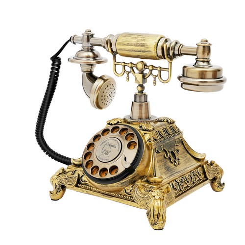 Antique rotary dial telephone - antique,