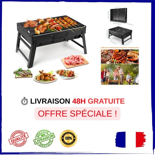 Barbecue charbon portable - barbecue, à