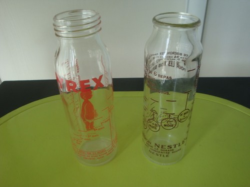 Anciens biberons verre pyrex - 2,