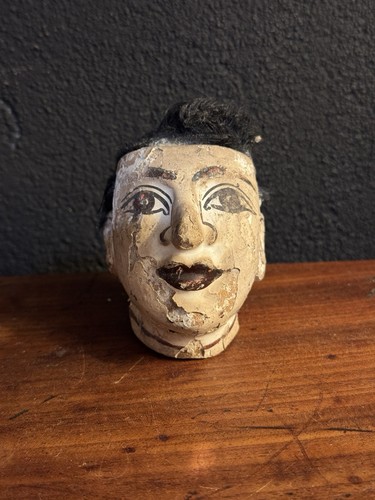 Tête marionnette ancienne - tête, de