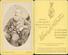 Vandycke, Liverpool, Gentleman in Chair Vintage Albumen CDV Print Print a