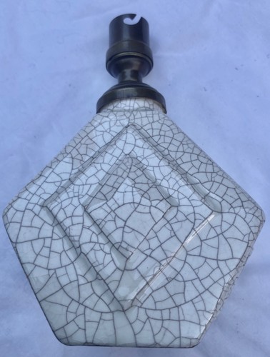 Lampe céramique craquelé art - céramique,