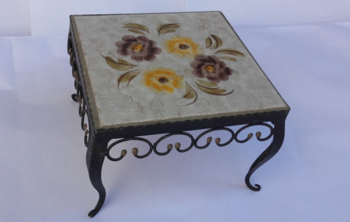 Tabouret design pour - fleurs, en