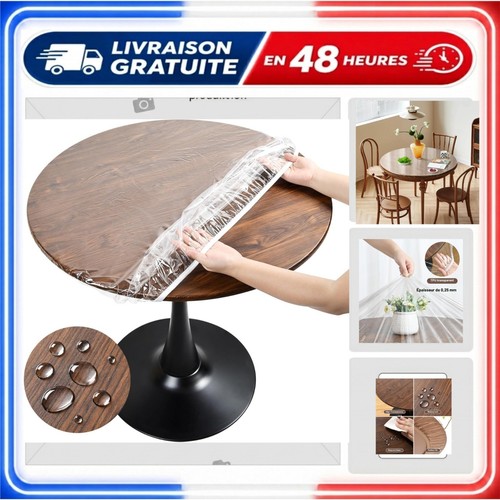 Nappe ronde transparente cm - ronde, 60