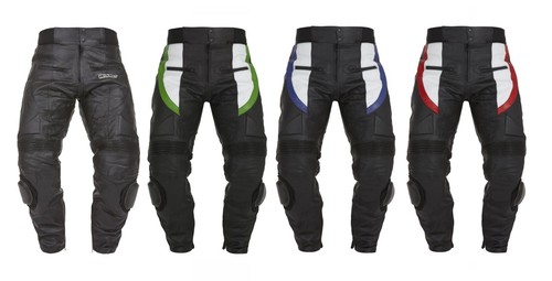 Pantalons moto cuir - pantalons,