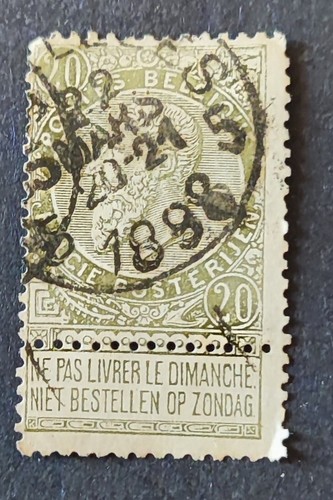 Timbre belgique belgie 1893 - timbre,