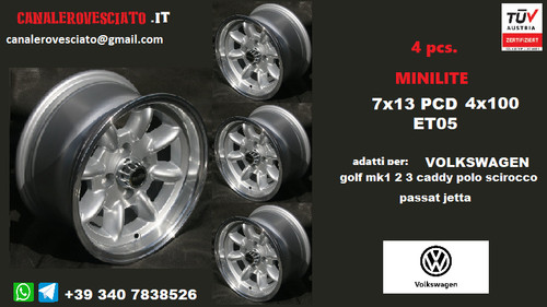 Jantes minilite 4x100 - 7j, 13