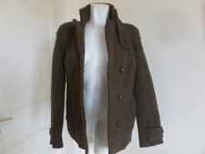 VESTE CHEVIGNON COUPE CABAN LAINE BOUILLIE CHOCOLAT T.L SOIT 42 SUPER ETAT     