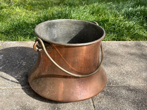 Ancien chaudron cuivre - chaudron, en