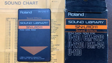 Roland sound effects SN-U110-11,U-20,CM-32P,U-220,CM-64 PCM data ROM