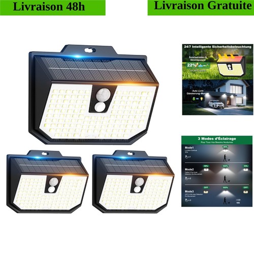 Lampe solaire extérieure led - extérieure,