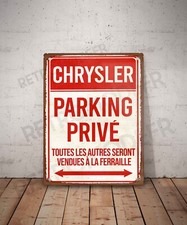Plaque métal vintage Chrysler