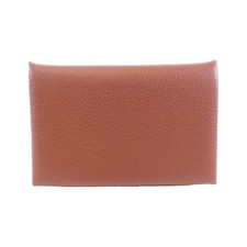 Authentic HERMES Calvi 064954CK Card Case  #230-000-035-6854