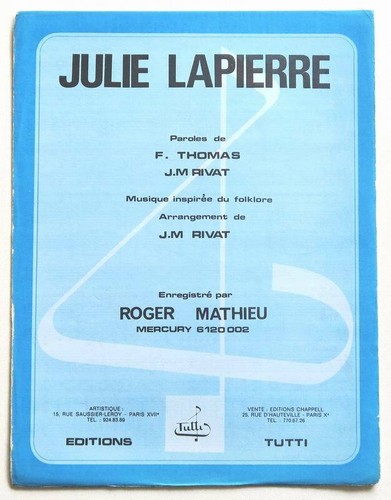 Partition vintage sheet music