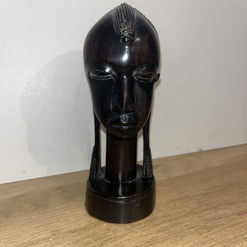 Statue sculpture bois tête - bois,