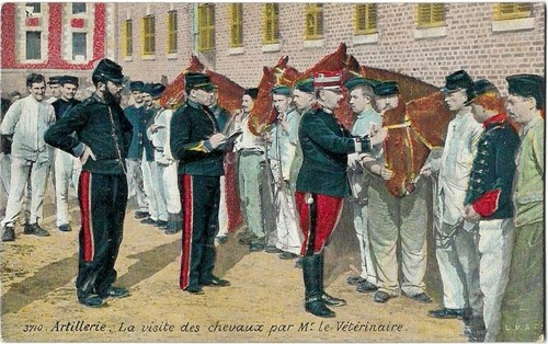 Artillerie visite des - -,