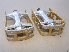 Old School vintage BMX KKT lightening pedals gold 1/2 inch for hutch gt pk dg