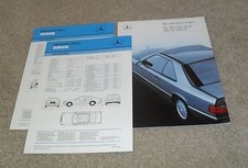 Mercedes 230 CE & 300 CE W124 Coupe Brochure 1987-1988 230CE & 300 CE UK Market