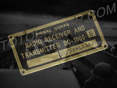 Plate plaque radio - plate, ww2