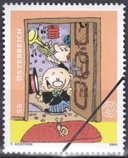 Specimen, Austria Sc1964 Tom Tom, Tom Tomette and Schneckodemus, Thomas Kostron