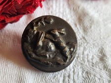 Large Antique Venere Rabbit Hunting Button 2.5cm G19A