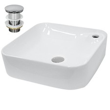 Lavabo en céramique blanc