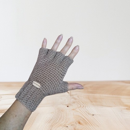 Mitaines demi doigts laine - en,