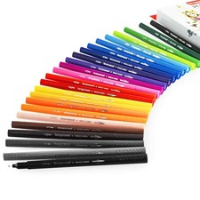 Bruynzeel Expression Séries Fineliner Brosse Stylos - Double Pointe - Pack De 24