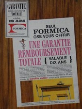 1965 FORMICA PRESS ADVERTISEMENT Furniture Coating Buy Safe.