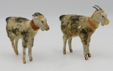 2 Figurines De Chèvres Avec