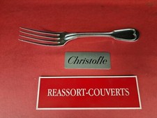 FOURCHETTE ENTREMETS DESSERT 15.4 CM CHRISTOFLE CHINON  BEL ÉTAT MÉTAL ARGENTÉ.
